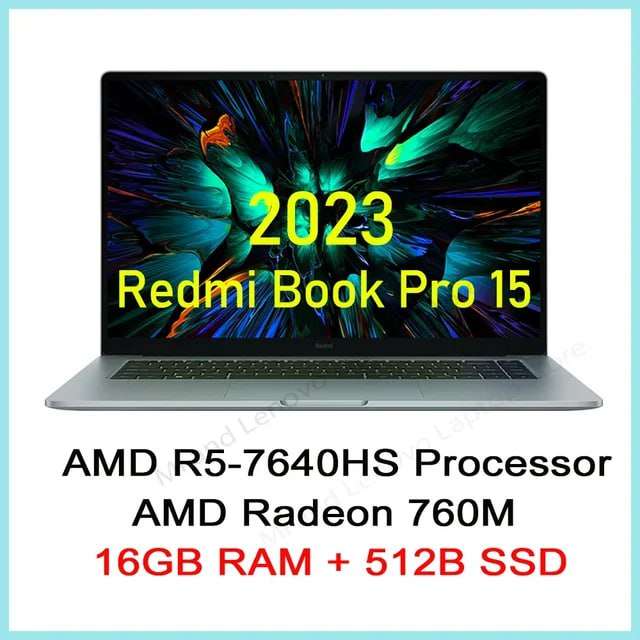 Ноутбук RedmiBook Pro 15 15.6" AMD Ryzen 7 7840HS RAM 16+512 ГБ AMD Radeon 780M 3.2K 120Гц