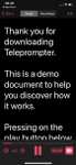 [iOS] Teleprompter App