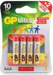 [Ижевск] Батарейки GP Ultra Alkaline AAA (4 шт)