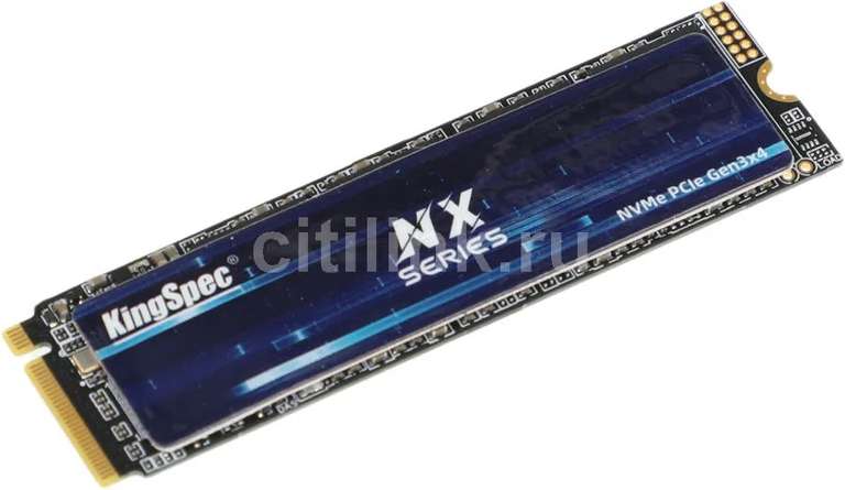 SSD накопитель KINGSPEC NX-2TB 2ТБ, M.2 2280, PCI-E 3.0 x4, NVMe