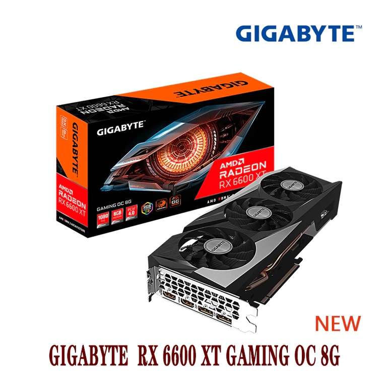 Видеокарта GIGABYTE AMD RX 6600 XT GAMING OC 8GB (через QIWI 40 641₽)