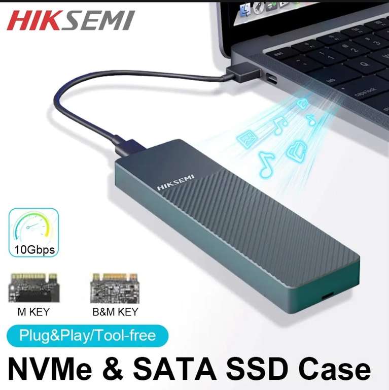Корпус для SSD диска HIKSEMI, 10 Гбит/с, M.2 NVME SATA SSD