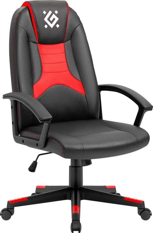 Игровое кресло DEFENDER Shark черный красный (+ возврат 5354 бонуса)