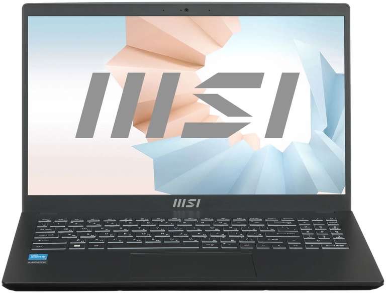 Ноутбук MSI Modern 15 B11M-003XRU (15.6", IPS, Intel i3-1115G4, 8ГБ, 256ГБ SSD, Intel UHD Graphics, noOS)