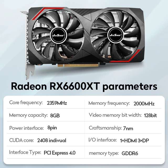 Видеокарта AMD Radeon RX 6600 XT 8 ГБ