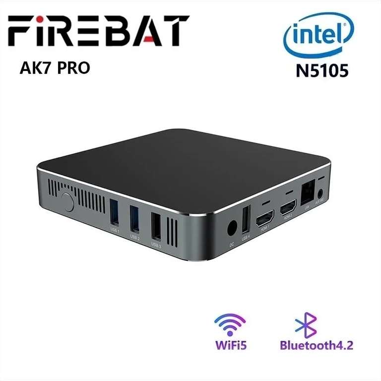 Мини ПК FIREBAT AK7 PRO (Intel N5105, 16+512 ГБ)