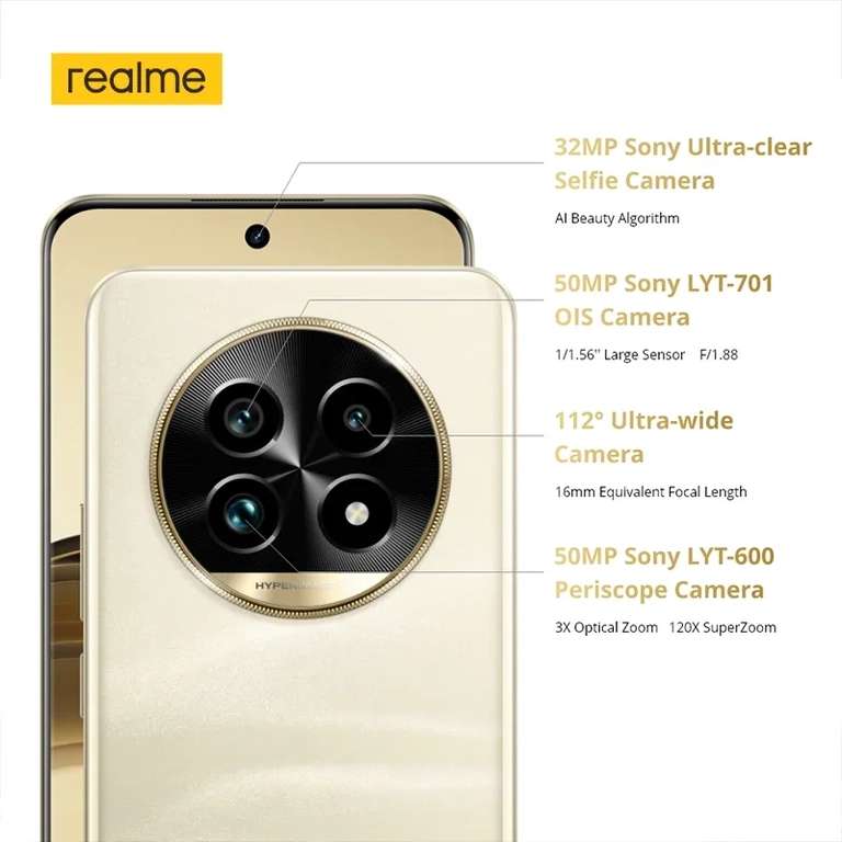 Смартфон Realme 13 Pro+ 5G, 12/256ГБ + наушники Realme buds T110