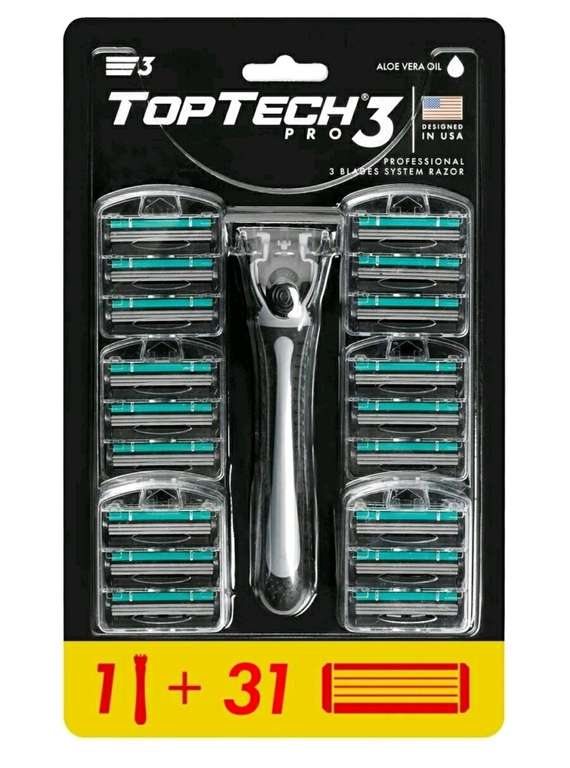 [МО] Бритва TopTech Pro 3 + 31 запасное лезвие