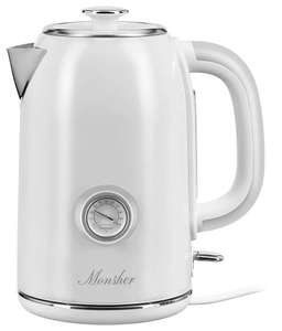 Чайник Monsher MK 301, 2200 Вт, 1.7 л (+ в сером и мятном цвете)