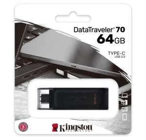 Флеш-диск Type C Kingston 64GB DataTraveler 70 OTG (DT70/64GB)