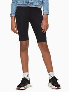 Детские велосипедные шорты с логотипом из органического хлопка Calvin Klein Jeans Kids