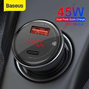 Автомобильное зарядное Baseus QC 3.0 45Вт