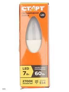 Светодиодная LED лампа СТАРТ Е14 7W 2700K