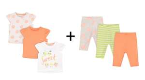 1=2 на распродажу MotherCare (например футболка + легинсы для девочек, 3 пары)