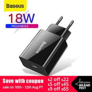Зарядник Baseus 18 Вт с QC 3.0