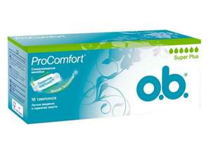 Тампоны o.b. ProComfrot Супер Плюс, 16 шт