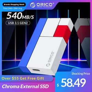 Внешний SSD накопитель Orico (USB 3.1 Gen3 540МБ/с)