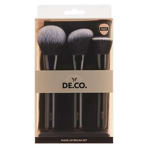 Набор кистей для макияжа лица DECO, 3 шт