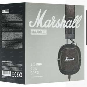 Проводная стереогарнитура MARSHALL MAJOR III коричневый
