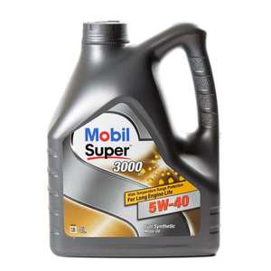 Масло моторное MOBIL SUPER 3000Х1 5W40 синтетика 4 л