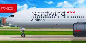Распродажа авиакомпании Nordwind "12 лет вместе" (напр. Пермь-Сочи)