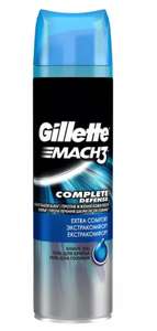 Успокаивающий гель для бритья GILLETTE Mach 3 "Complete Defense"