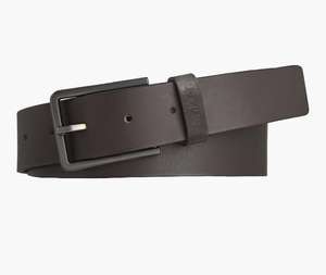 Мужской кожаный ремень Calvin Klein dark brown (рр 80, 85, 90, 105, 115)