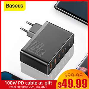 GaN зарядное устройство Baseus 100W