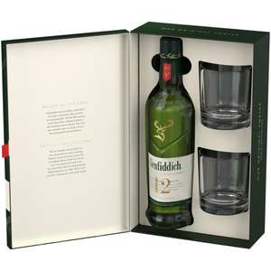 Glenfiddich 12 лет 0,7 и другие крепкие напитки в подарочной упаковке