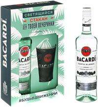 Ром BACARDI Carta Blanca невыдержанный, 40%, п/у, Италия, 1 L