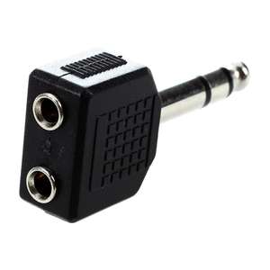Разветвитель 6.35mm jack - 2x 3.5mm jack