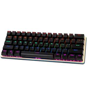 Беспроводная механическая клавиатура AULA (61 клавиша) с RGB подсветкой