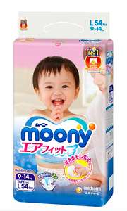 Подгузники Moony L (9-14 кг) 54 шт.