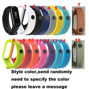 Силиконовые ремешки на Xiaomi Mi Band 3/4 (цена за набор 10 штук)