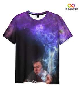 Новогодняя распродажа на VSEMAYKI.RU (напр. футболка Elon Musk space)