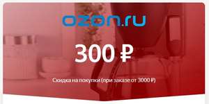 300р скидки при заказе от 3000руб