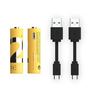 Аккумуляторы Rombica NEO X2 (AA, 1600 мАч, Li-pol, 2шт), при покупке от 2шт - 608₽