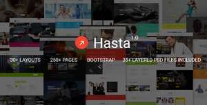 Бесплатная тема для HTML5 / CSS3 Hasta - Responsive Multipurpose HTML5 Template