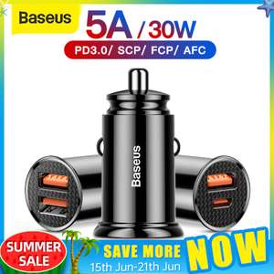 Автозарядка Baseus 30W