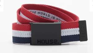 Разноцветный ремень с надписью от House